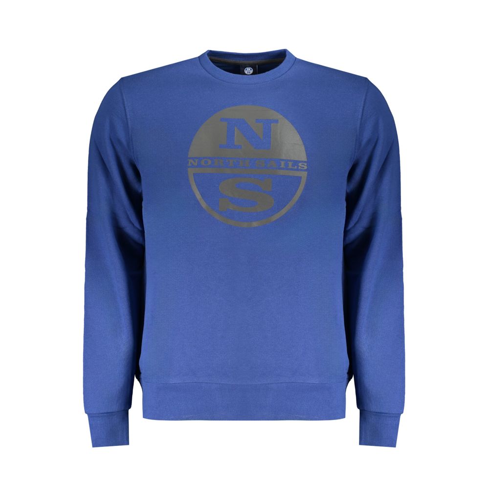 Blue Cotton Men Sweater - ventzia