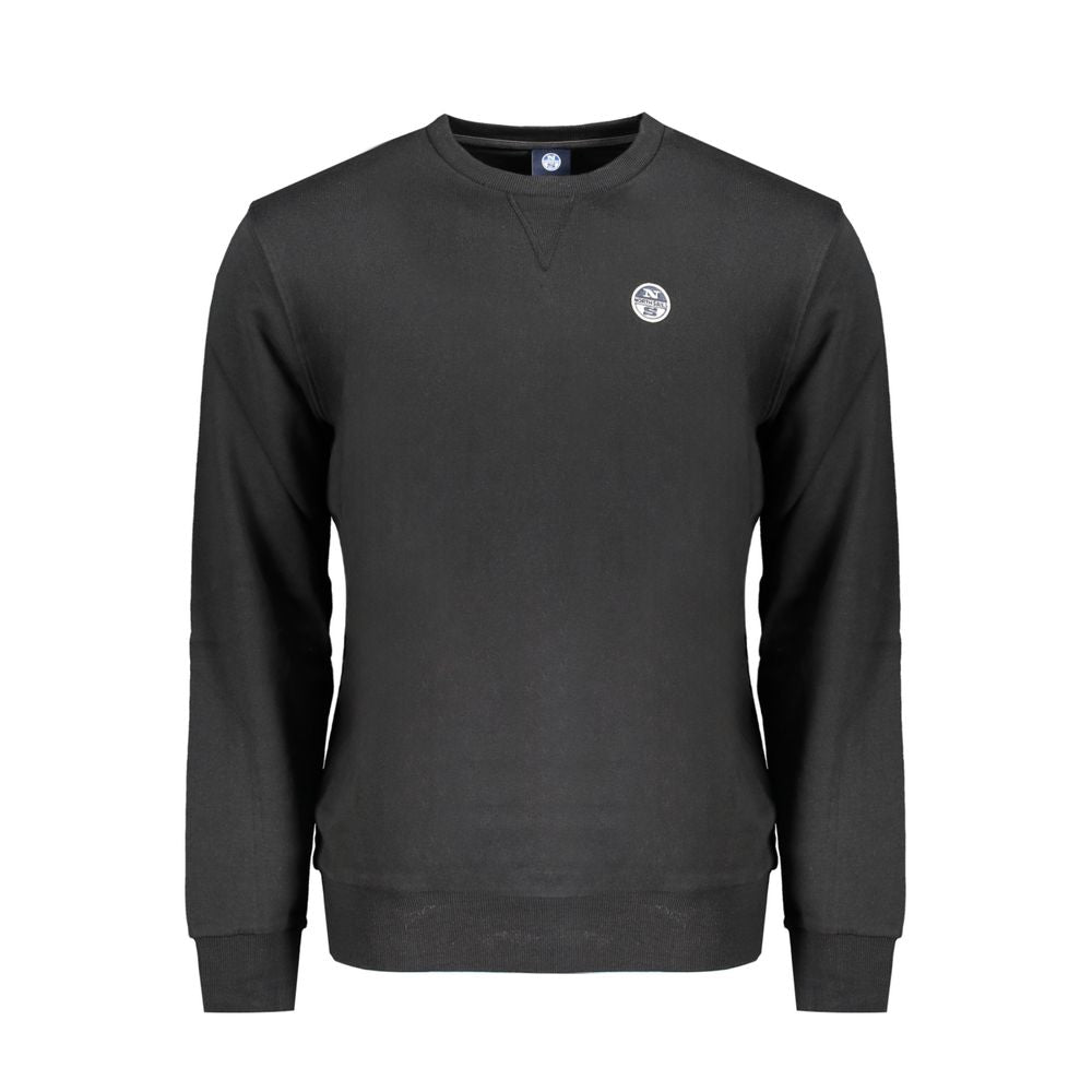 Black Cotton Men's Sweatshirt - ventzia