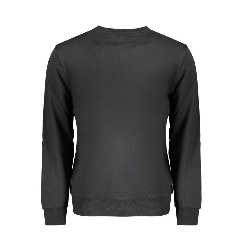 Black Cotton Men's Sweatshirt - ventzia
