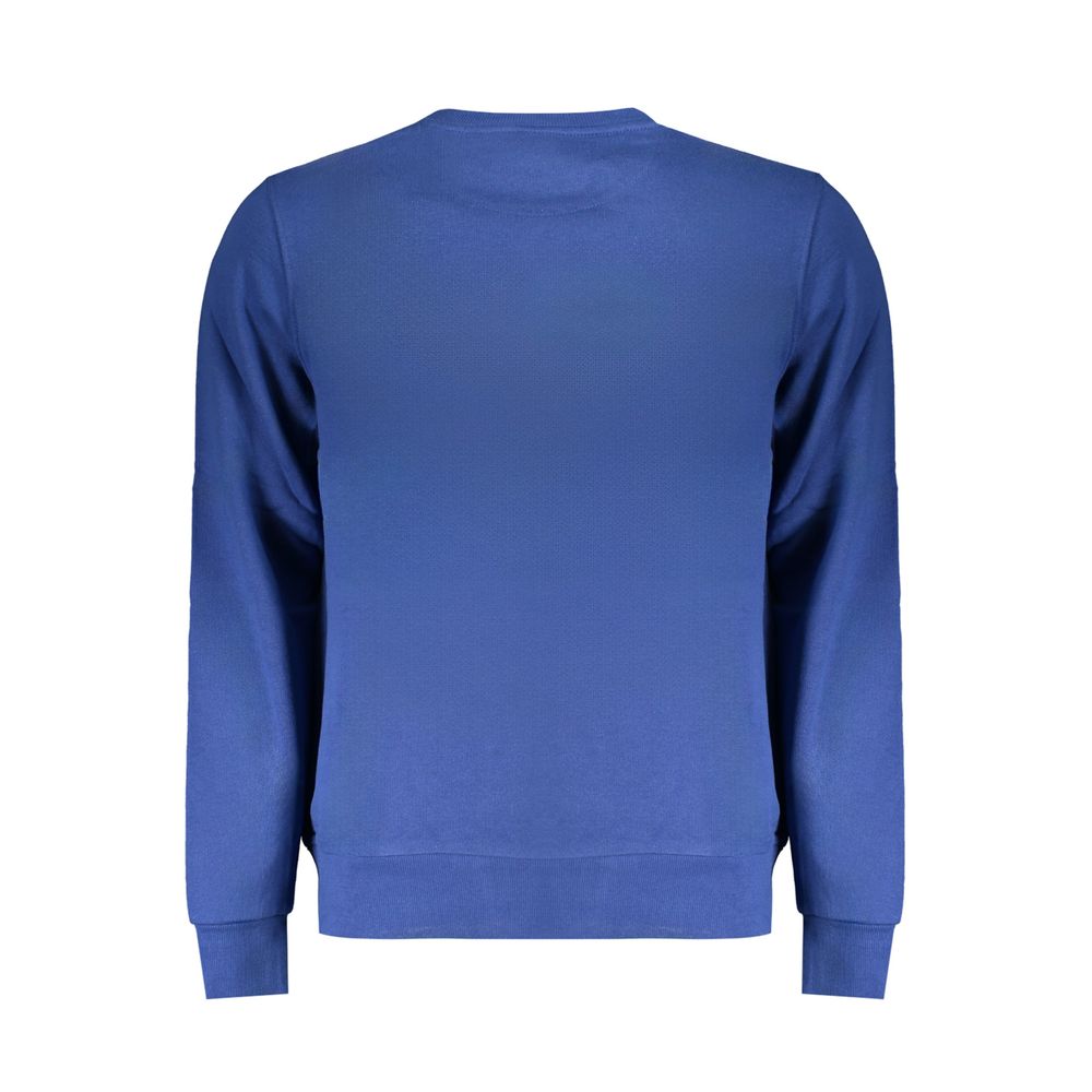 Blue Cotton Men Sweater - ventzia