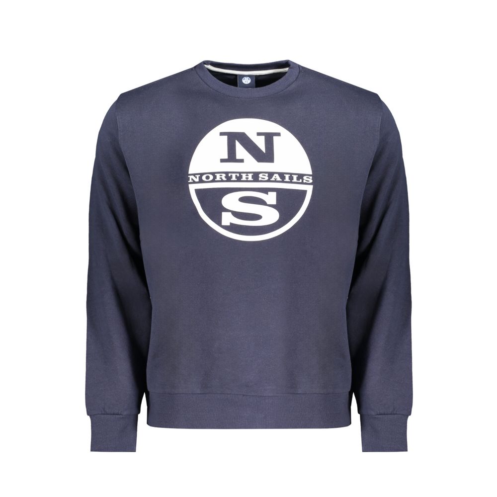 Blue Cotton Men Sweatshirt - ventzia