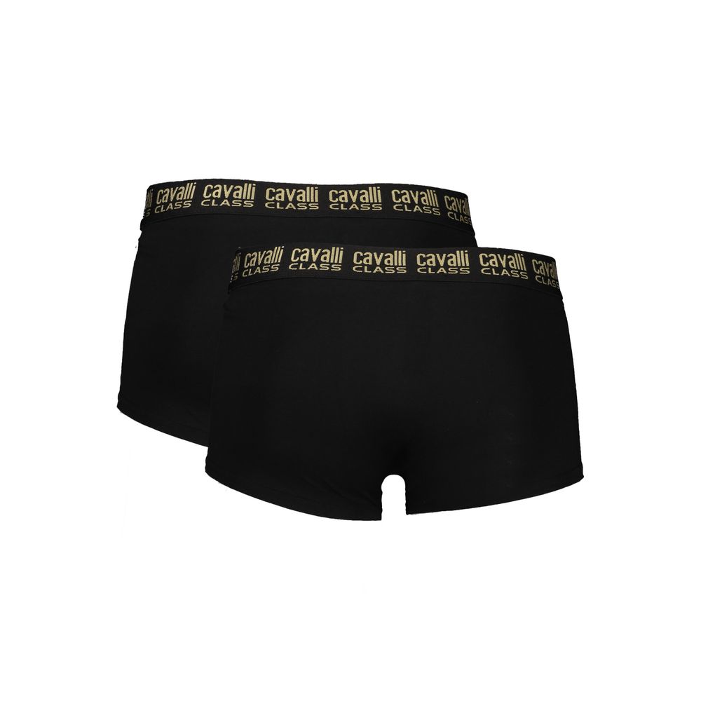 Black Cotton Men's Boxer Underwear Pair - ventzia