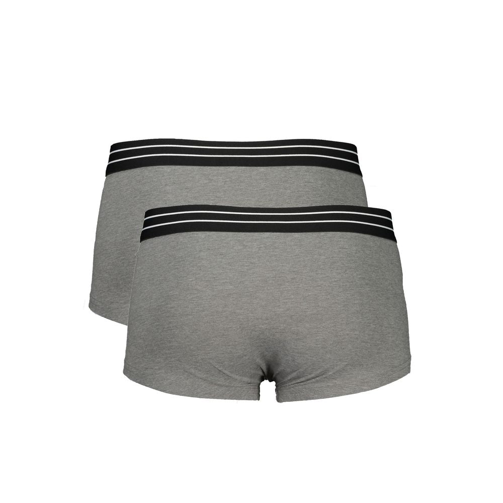 Grigio Cotton Men's Boxer Underwear - ventzia