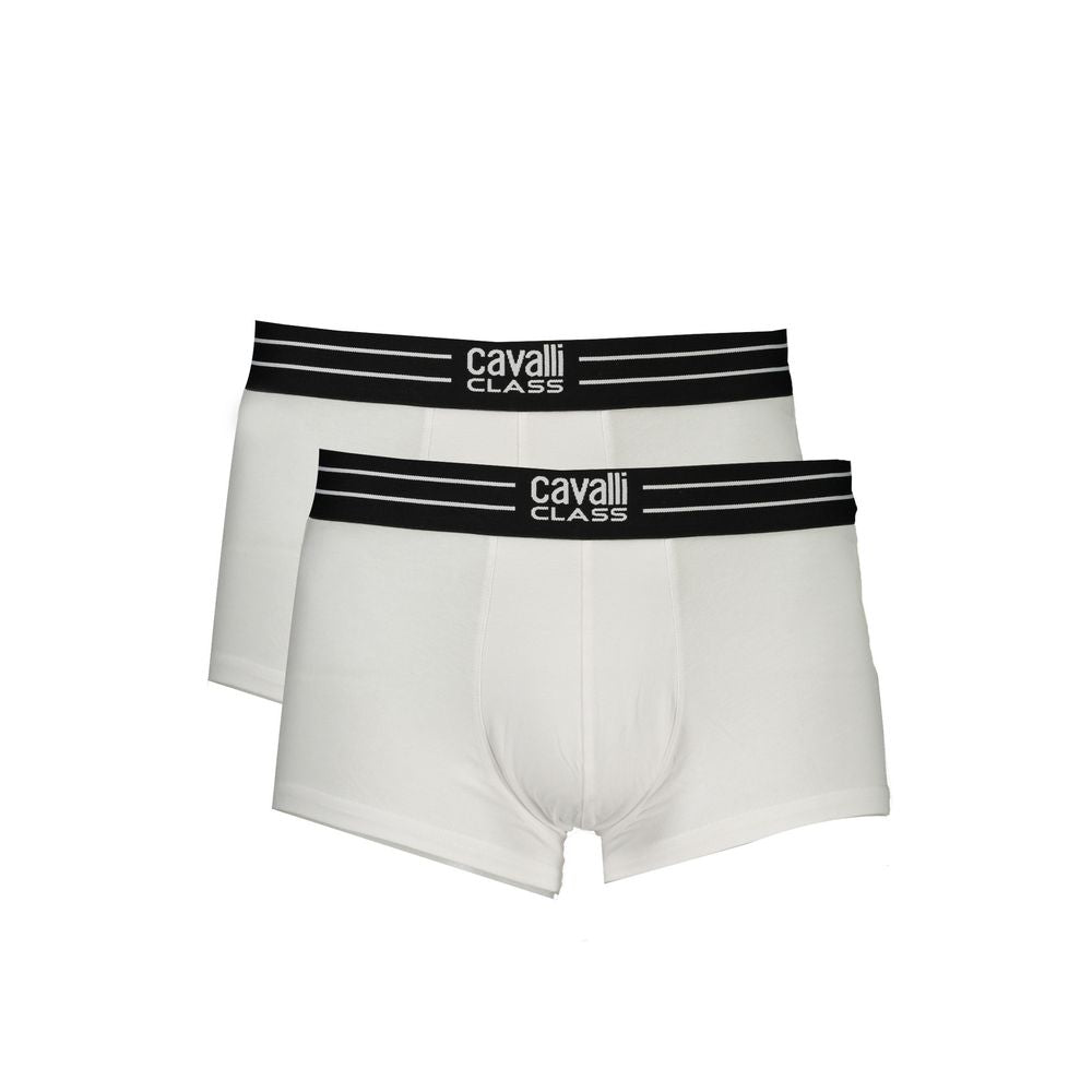 White Cotton Men's Boxer Briefs - ventzia