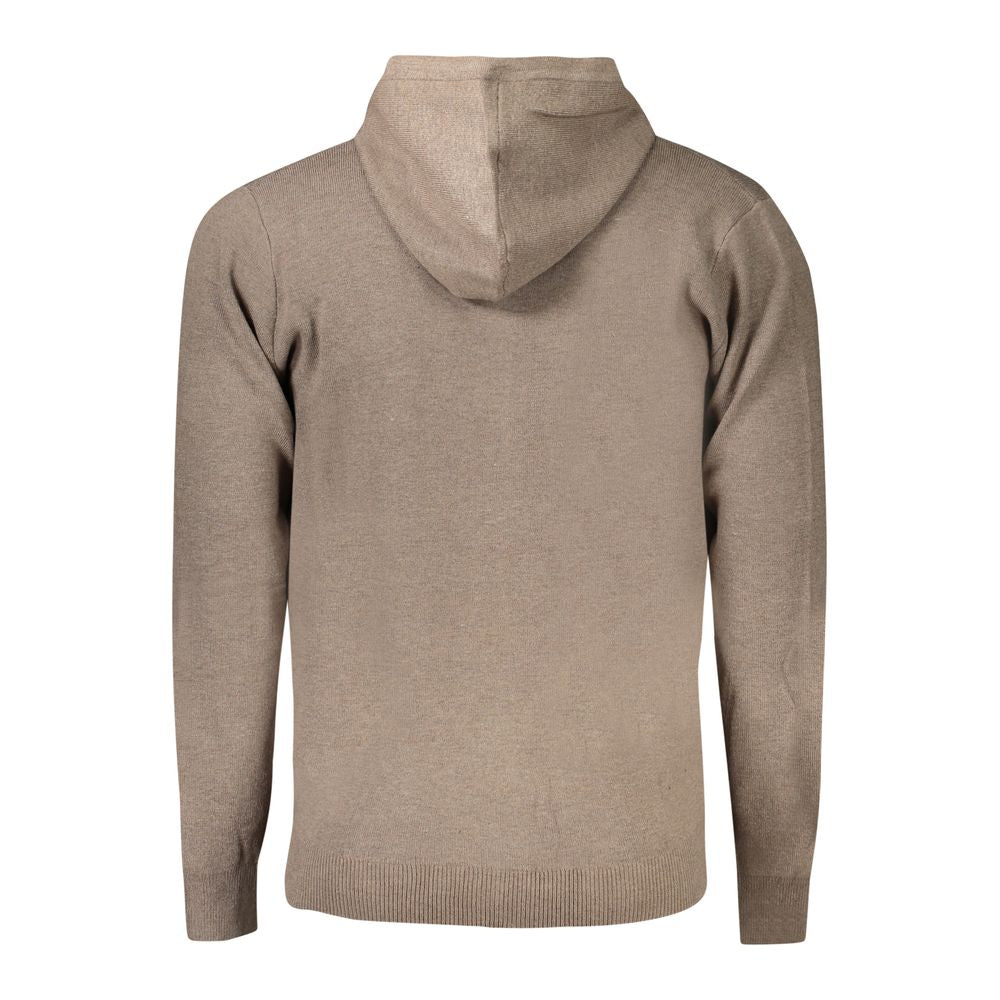 Marrone Poliammide Men's Cardigan - ventzia