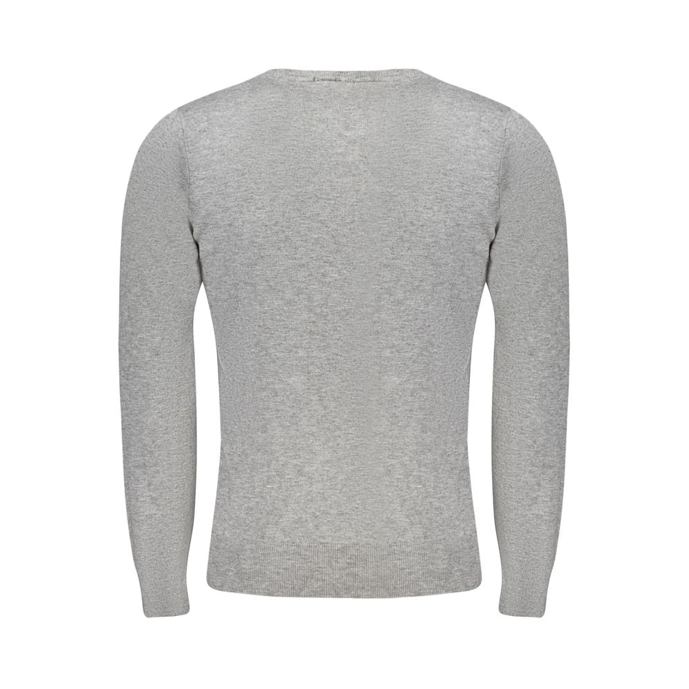 Grigio Viscosa Men's Sweater - ventzia