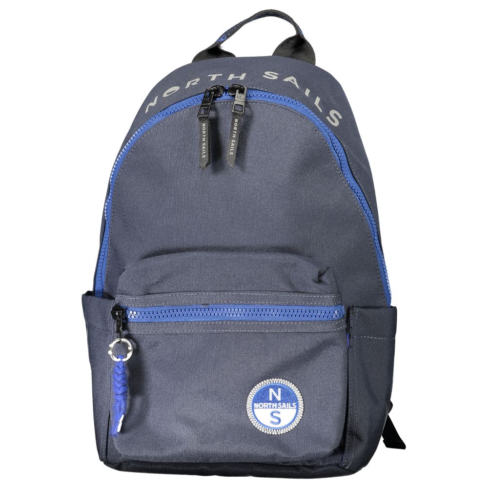 Blu Polyester Men Backpack - ventzia