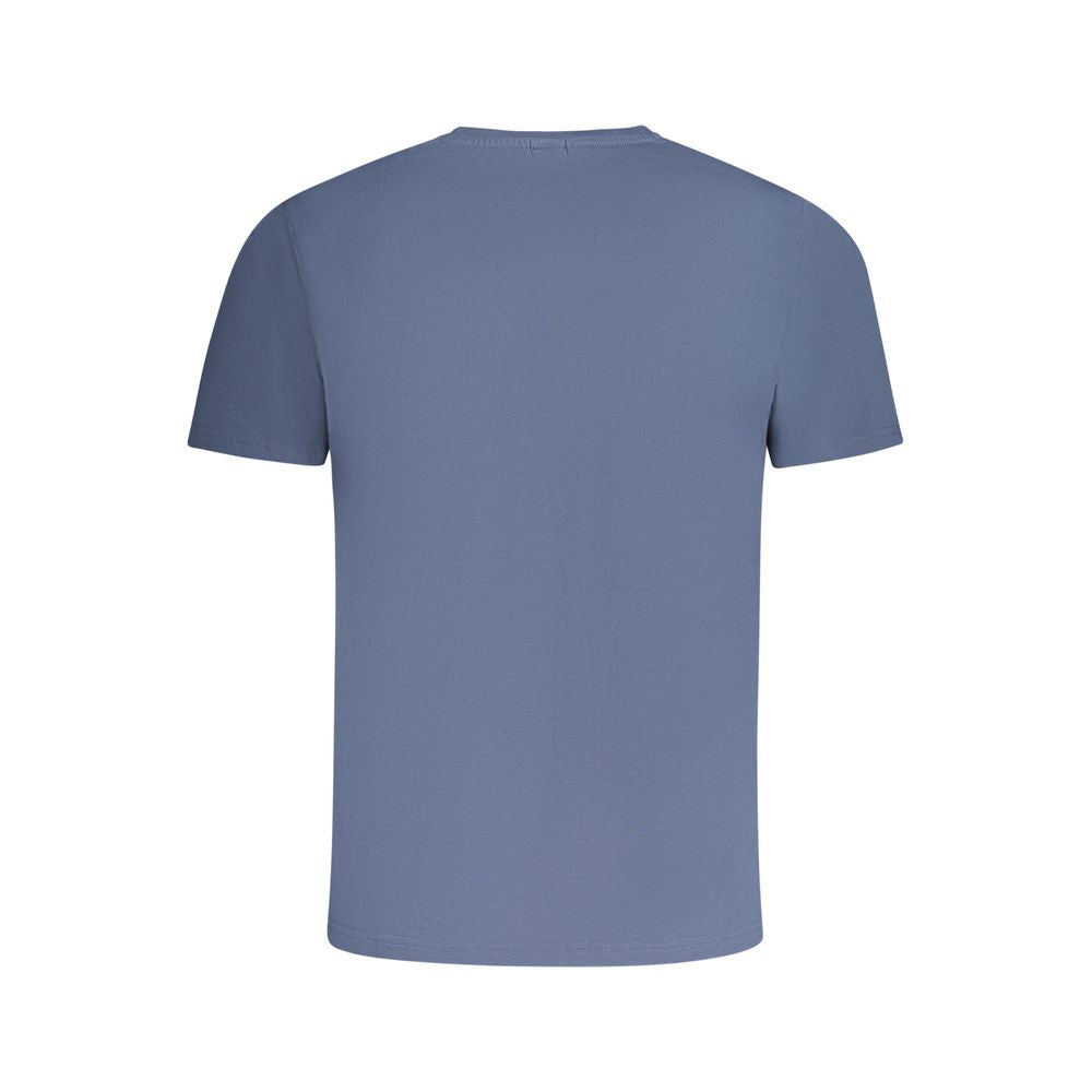 Blue Cotton Men T-Shirt - ventzia
