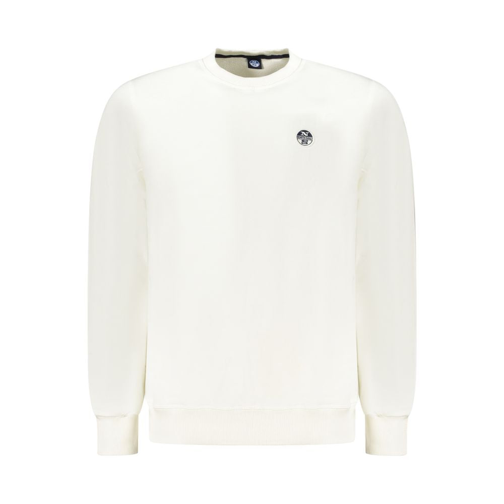 White Cotton Men Sweatshirt - ventzia
