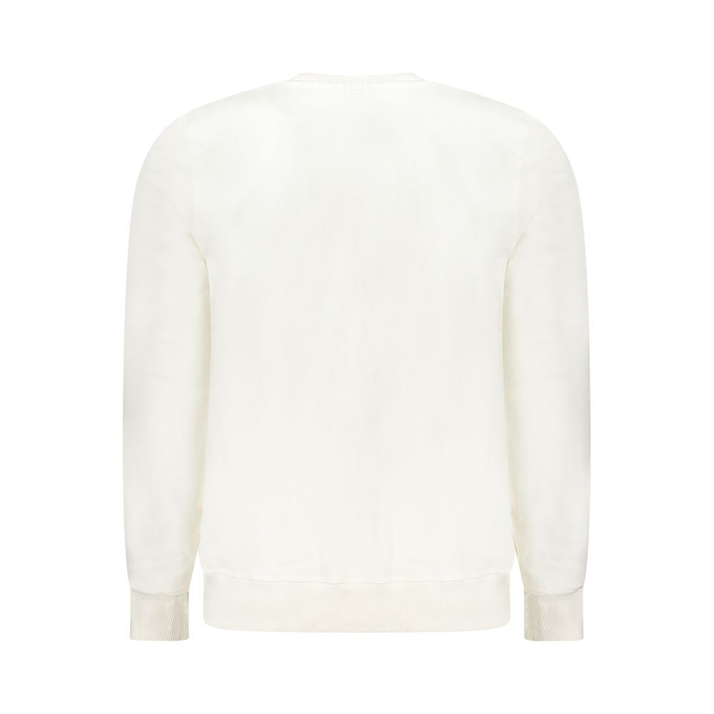 White Cotton Men Sweatshirt - ventzia