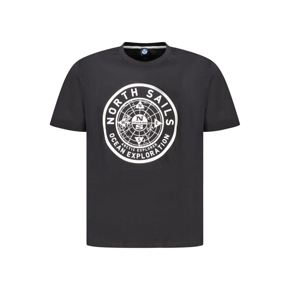 Black Cotton Men's T-Shirt - ventzia