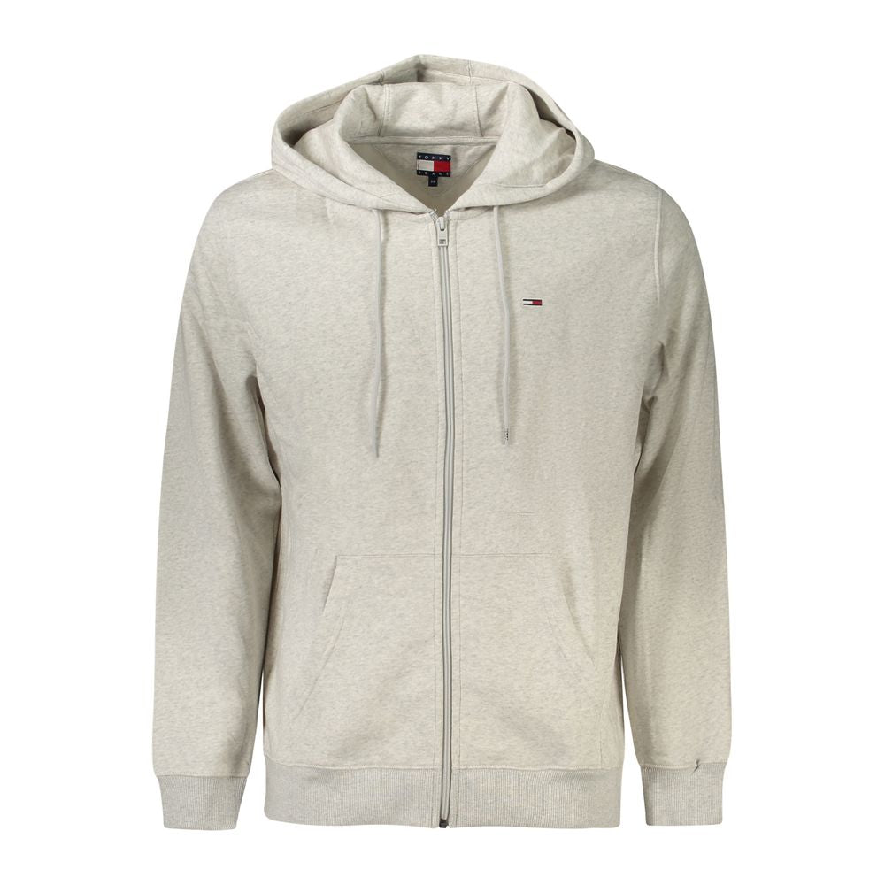 Grigio Cotton Men's Sweatshirt Hoodie - ventzia