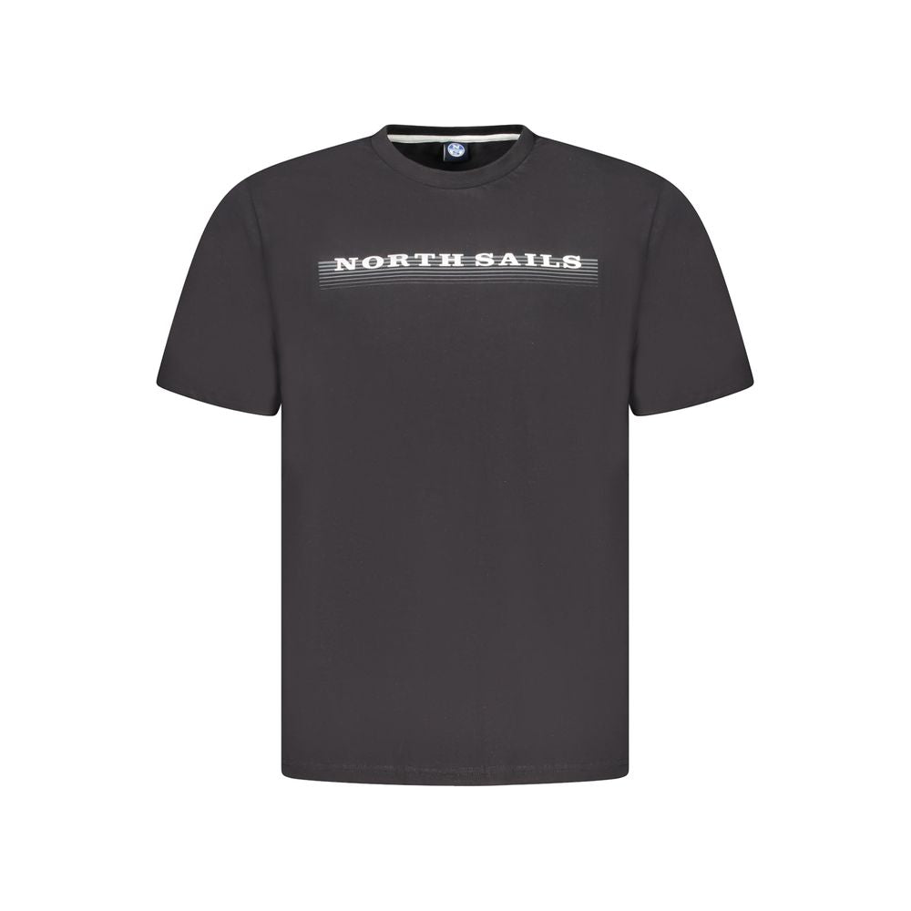 Black Cotton Men's T-Shirt - ventzia