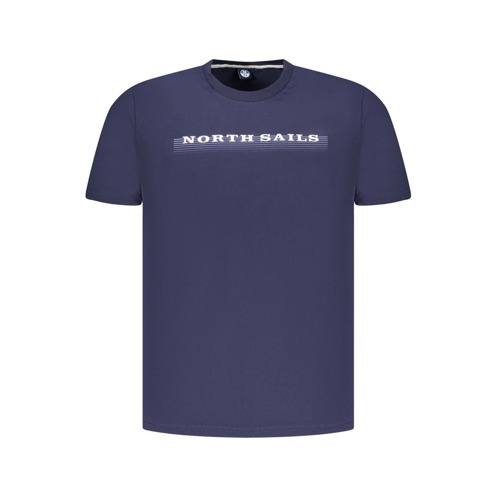 Blue Cotton Men's T-Shirt - ventzia