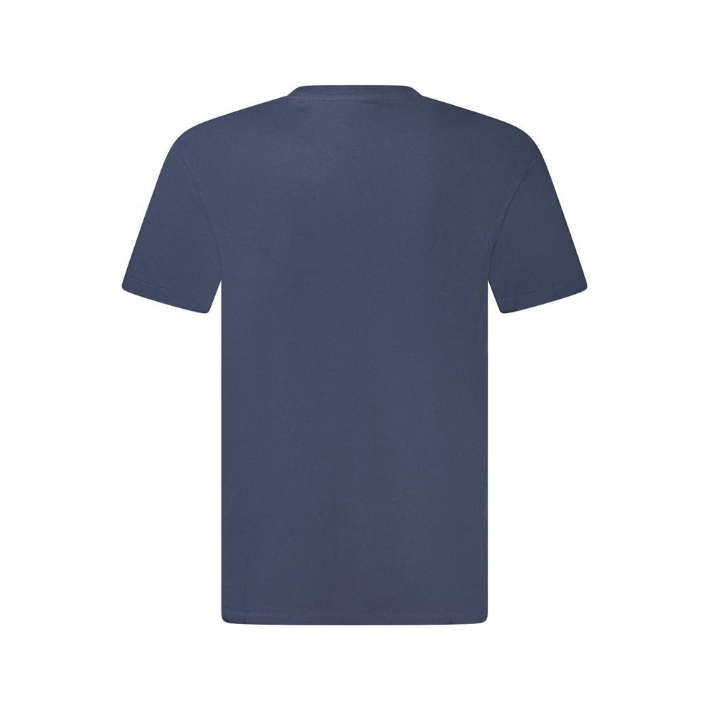 Blue Cotton Men T-Shirt - ventzia