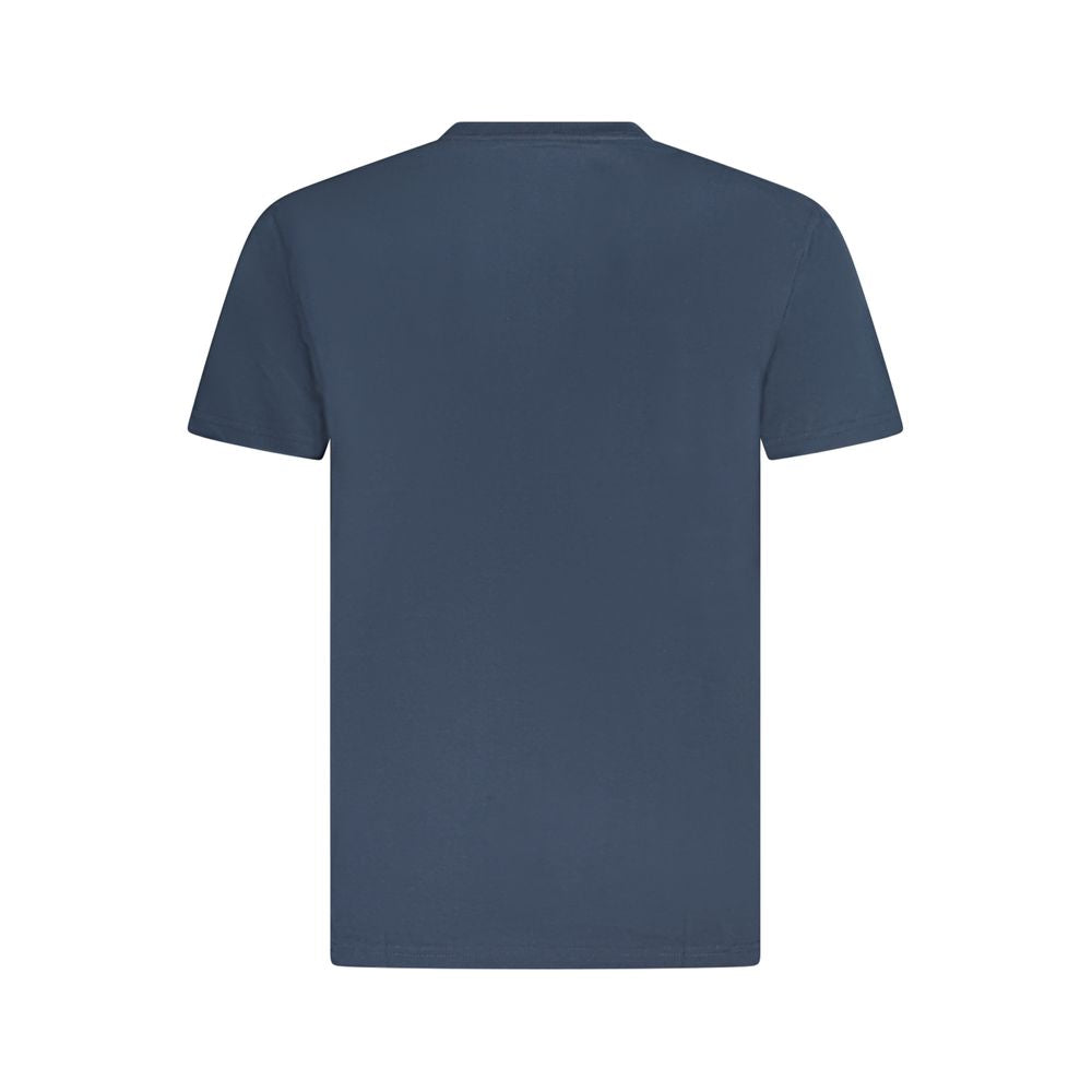 Blue Cotton Men's T-Shirt - ventzia
