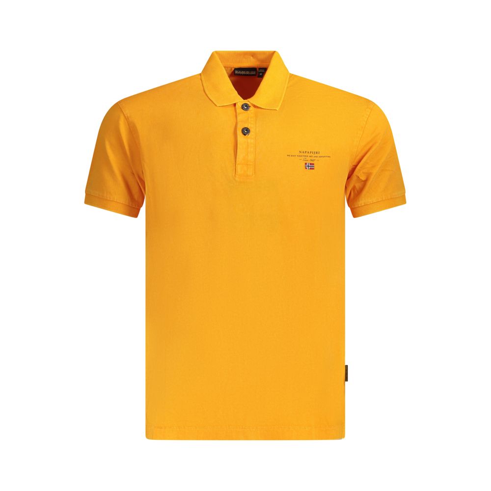 Orange Cotton Polo Shirt