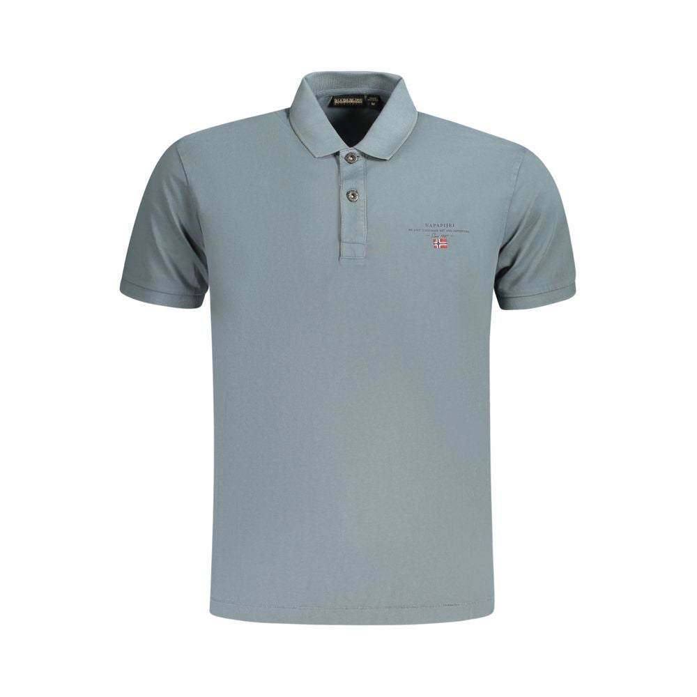 Gray Cotton Polo Shirt