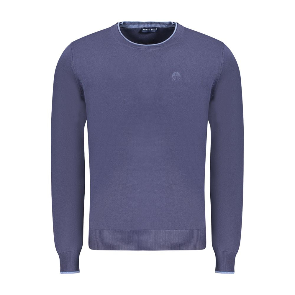 Blue Cotton Men's Sweater - ventzia