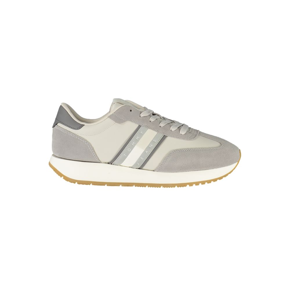 Grigio Polyurethane Men Sneaker - ventzia