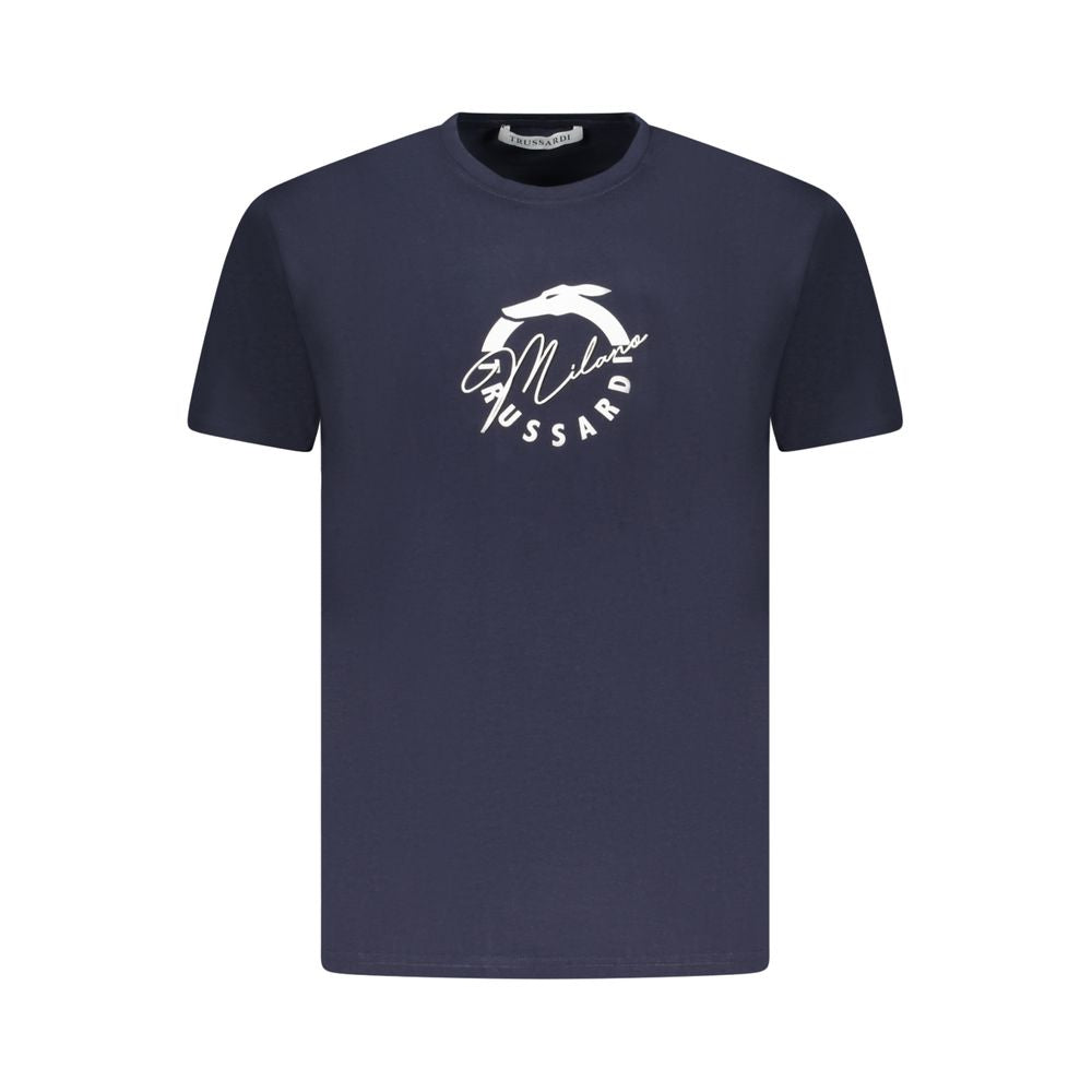 Blu Cotton Men T-Shirt - ventzia
