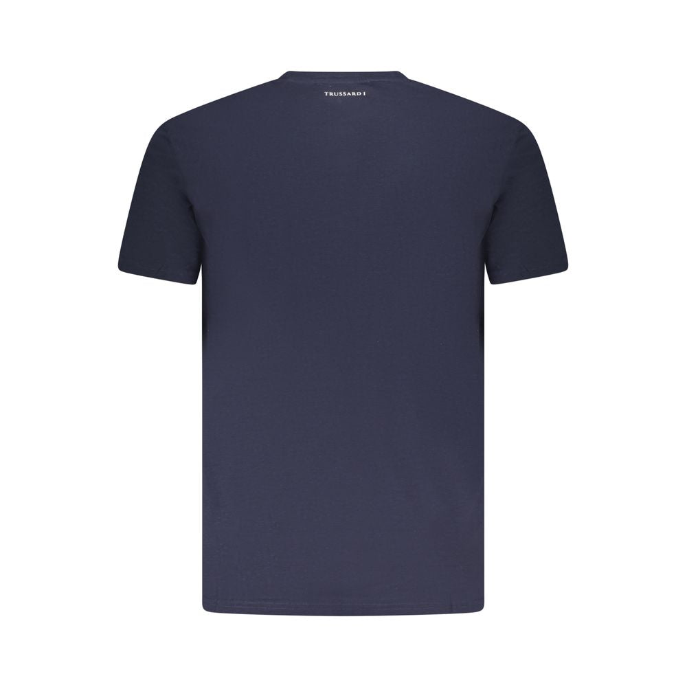 Blu Cotton Men T-Shirt - ventzia