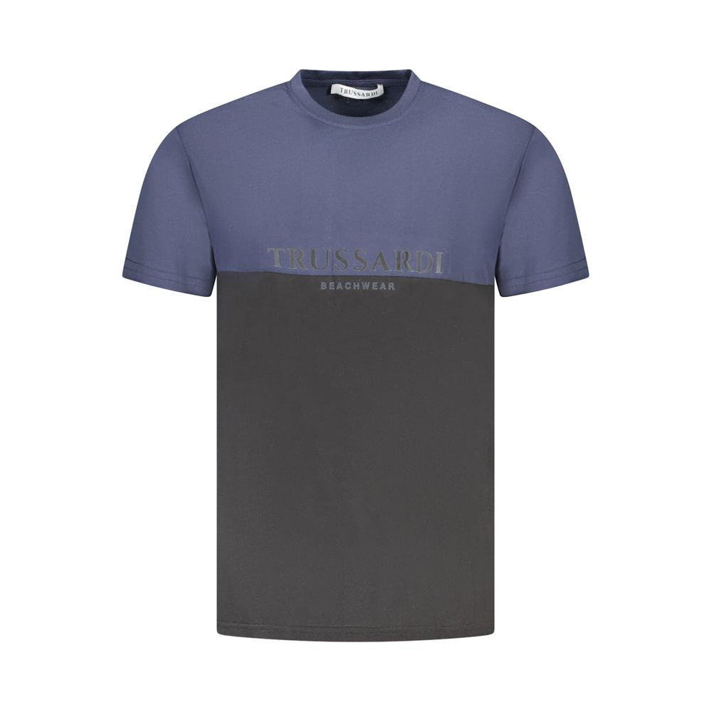 Blue Cotton Men's T-Shirt - ventzia