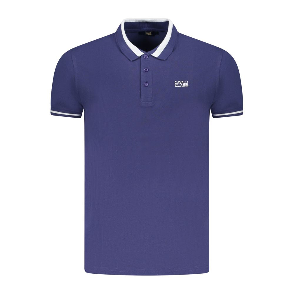 Blu Cotton Men Polo - ventzia