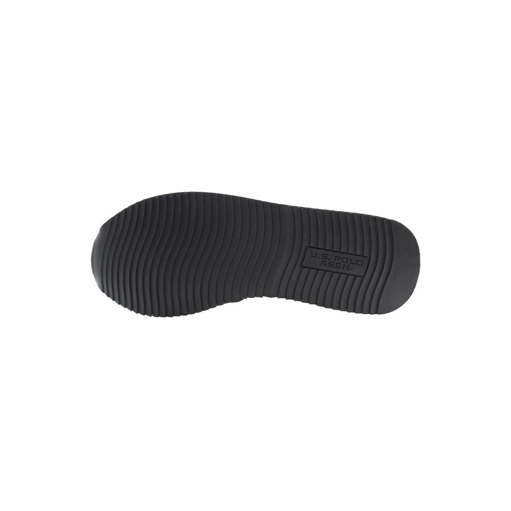 Black Polyester Men Sneaker - ventzia