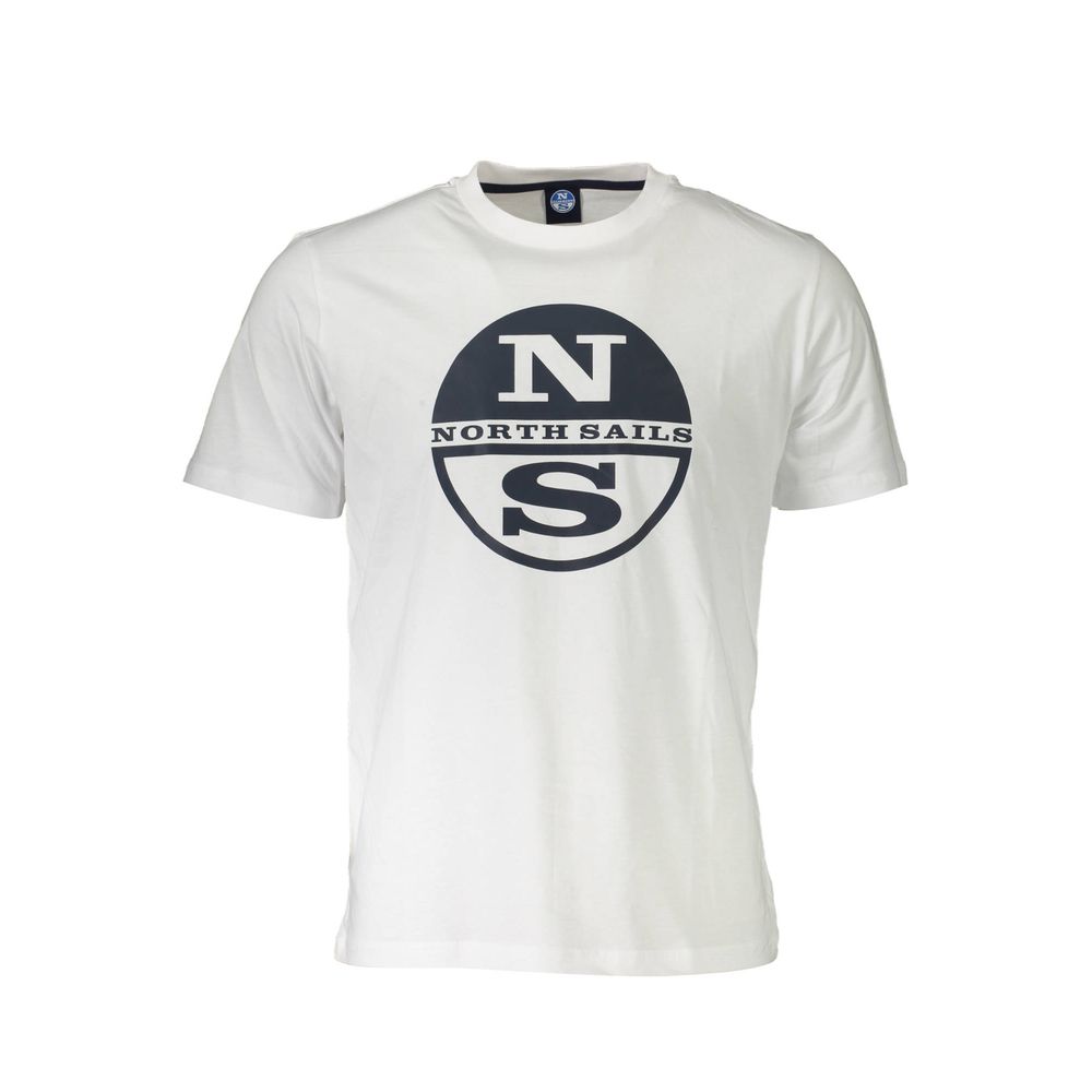 White Cotton Men's T-Shirt - ventzia