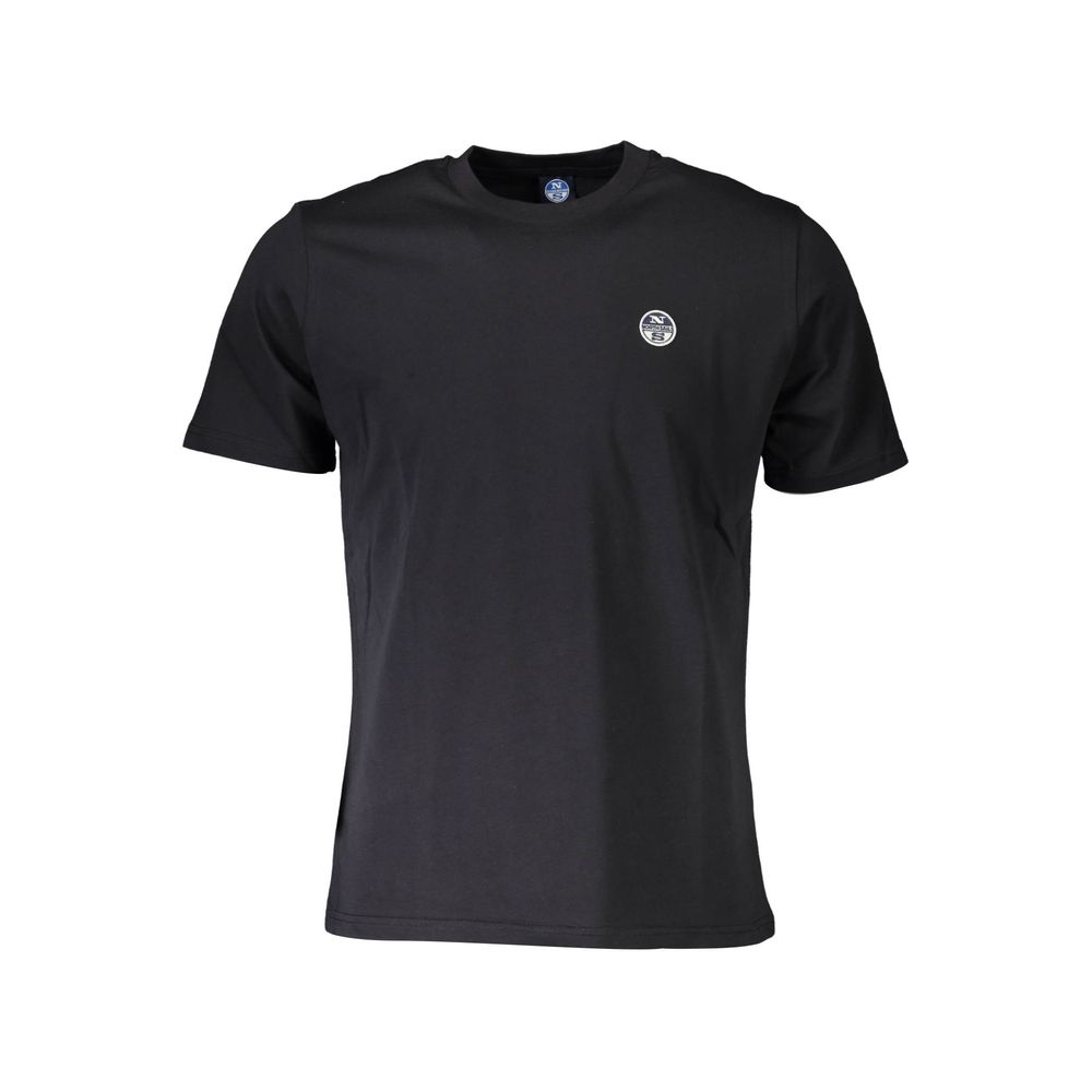 Black Cotton Men T-Shirt - ventzia