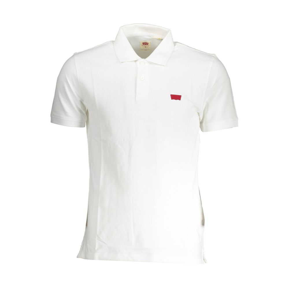 White Cotton Men Polo - ventzia