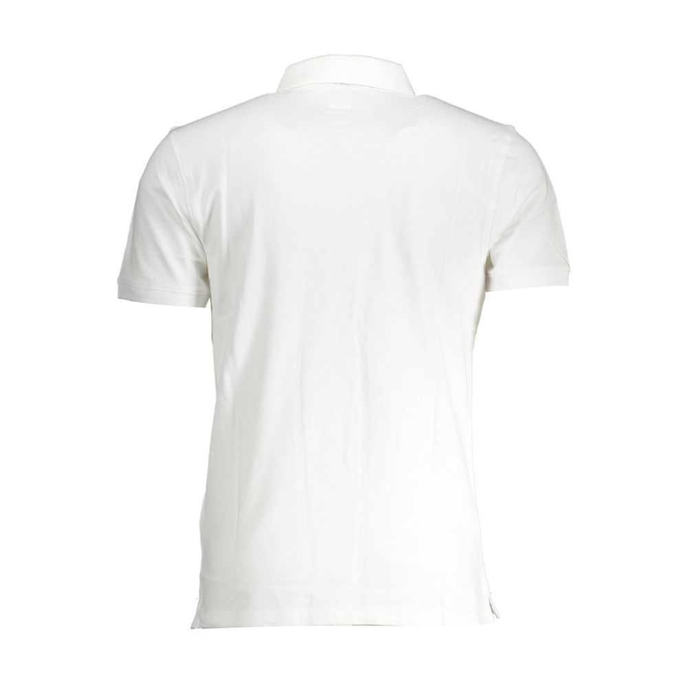 White Cotton Men Polo - ventzia