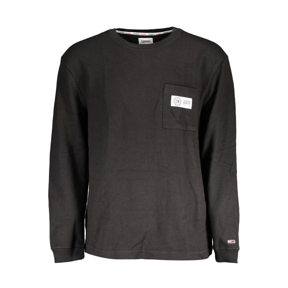 Black Cotton Men Sweater - ventzia