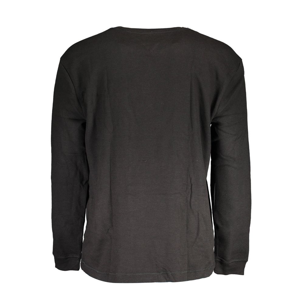 Black Cotton Men Sweater - ventzia