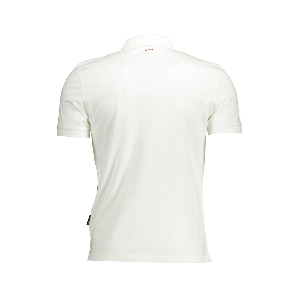 White Cotton Polo Shirt