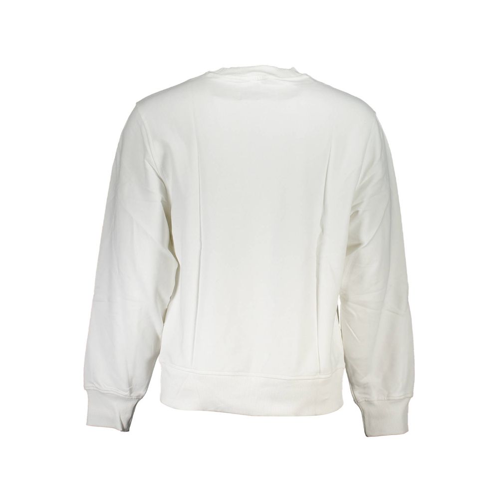 White Cotton Men's Sweatshirt - ventzia