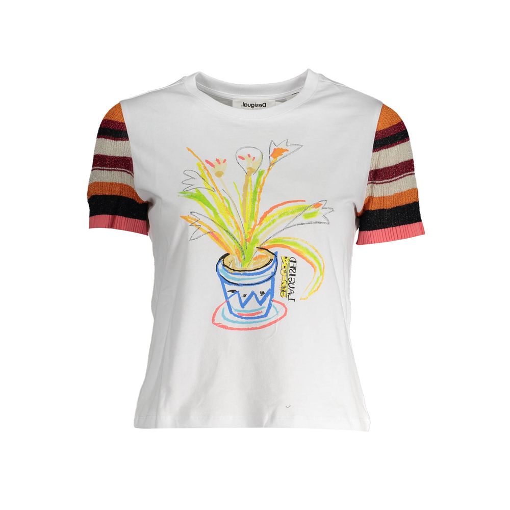 Bianco Cotton Women T-Shirt - ventzia