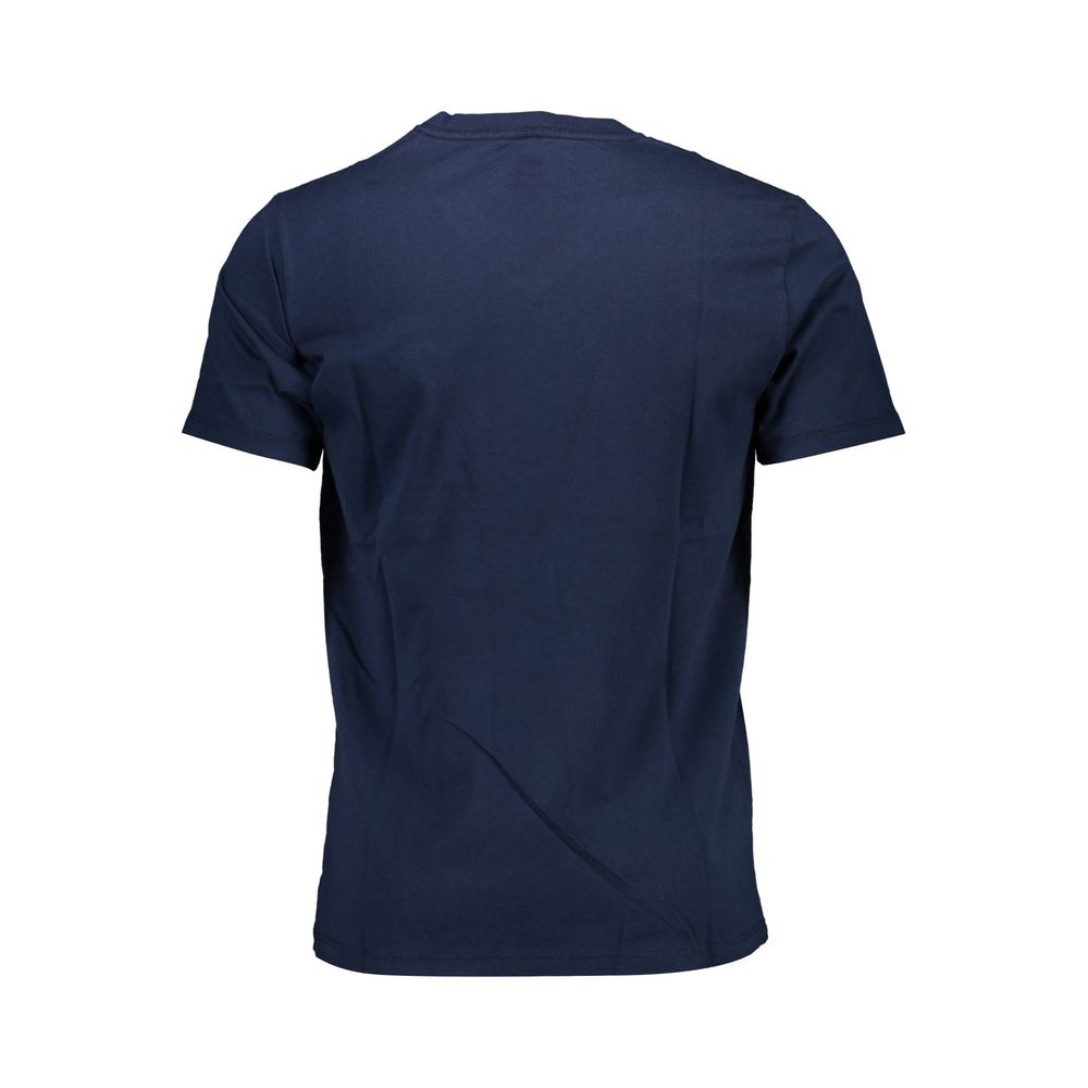 Blue Cotton Men T-Shirt - ventzia