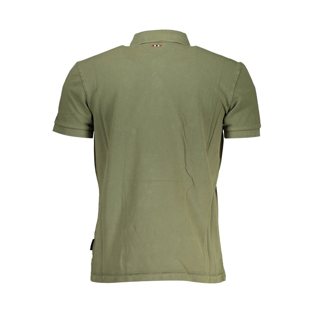 Green Cotton Polo Shirt