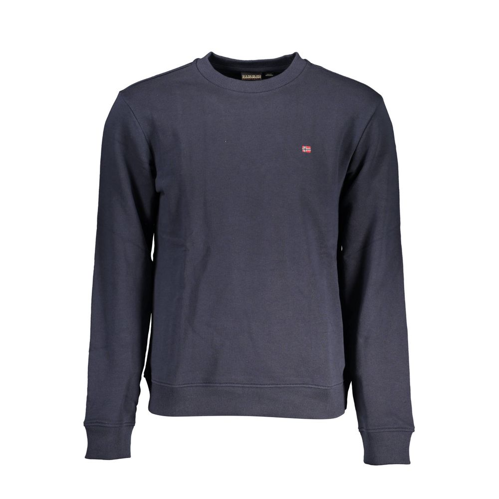 Blu Cotton Men Sweatshirt - ventzia