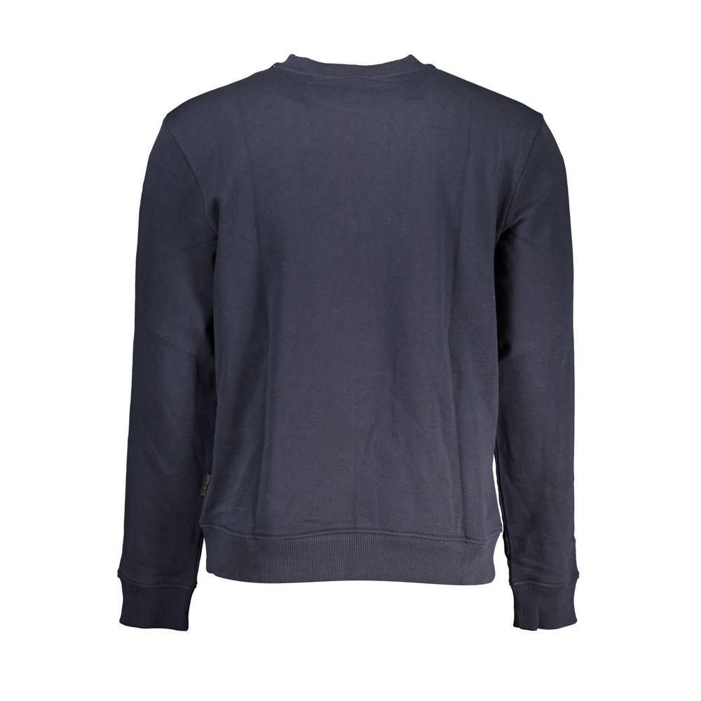 Blu Cotton Men Sweatshirt - ventzia