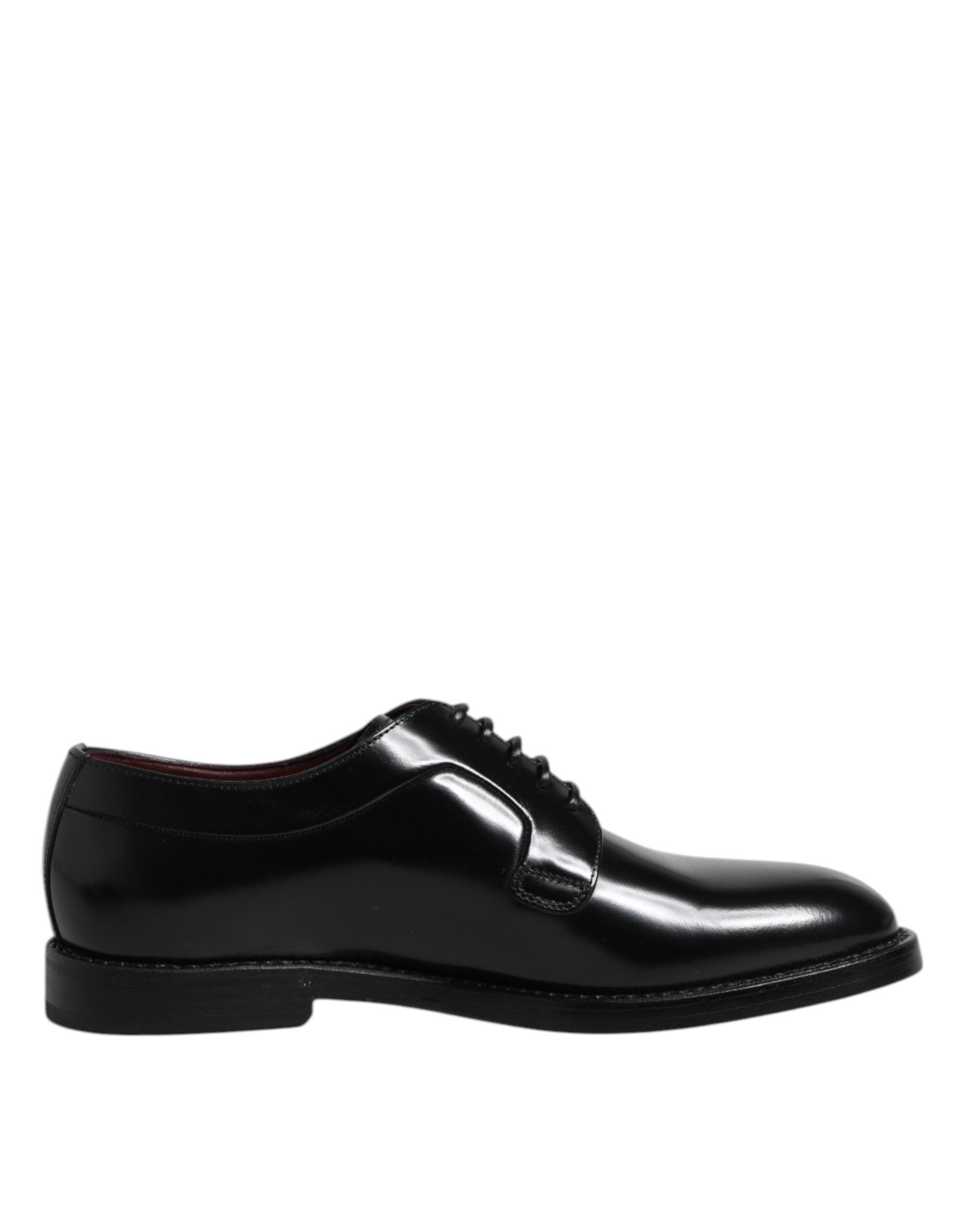 Black Leather Lace Up Derby Dress Formal Shoes - ventzia