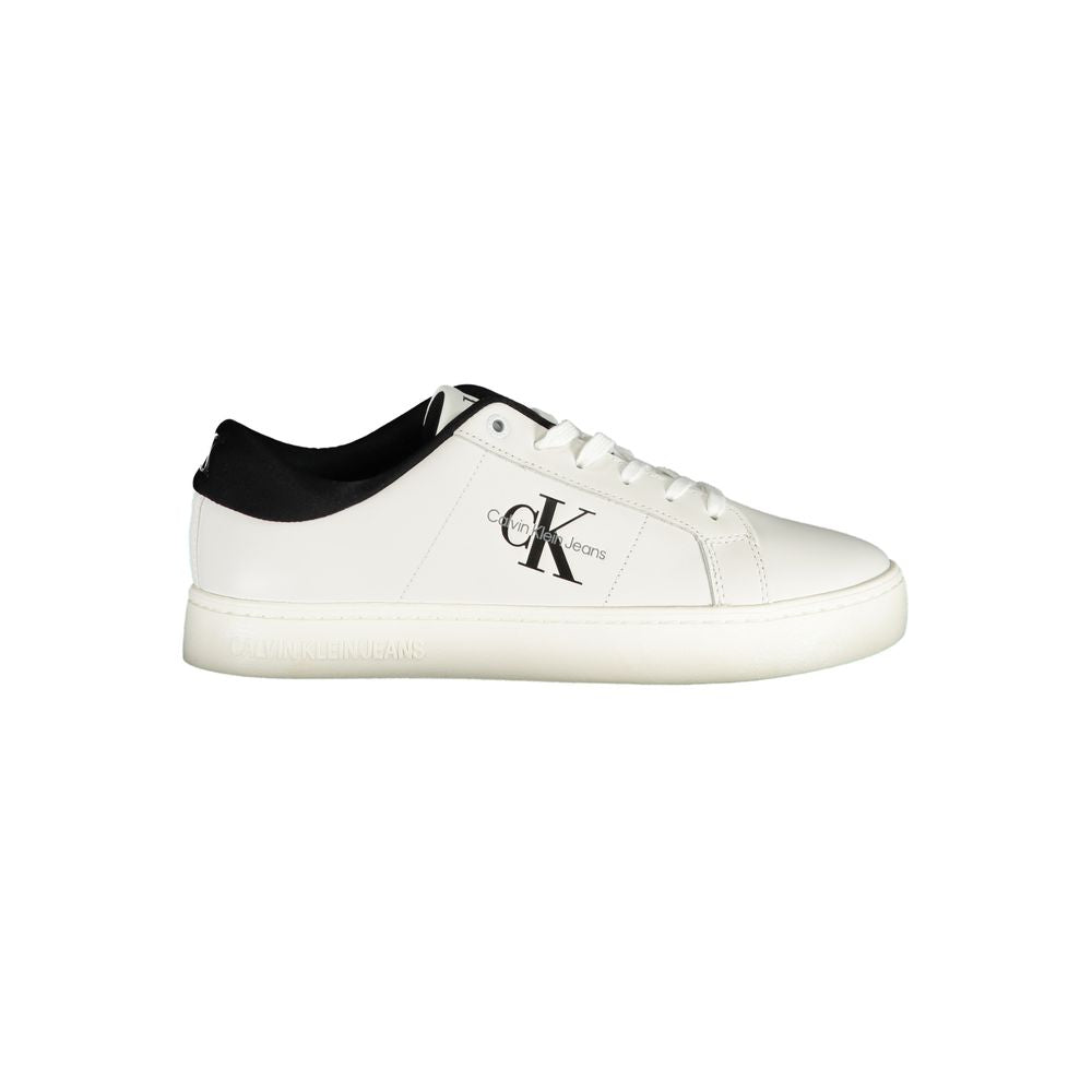 Bianco Polyurethane Men Sneaker - ventzia