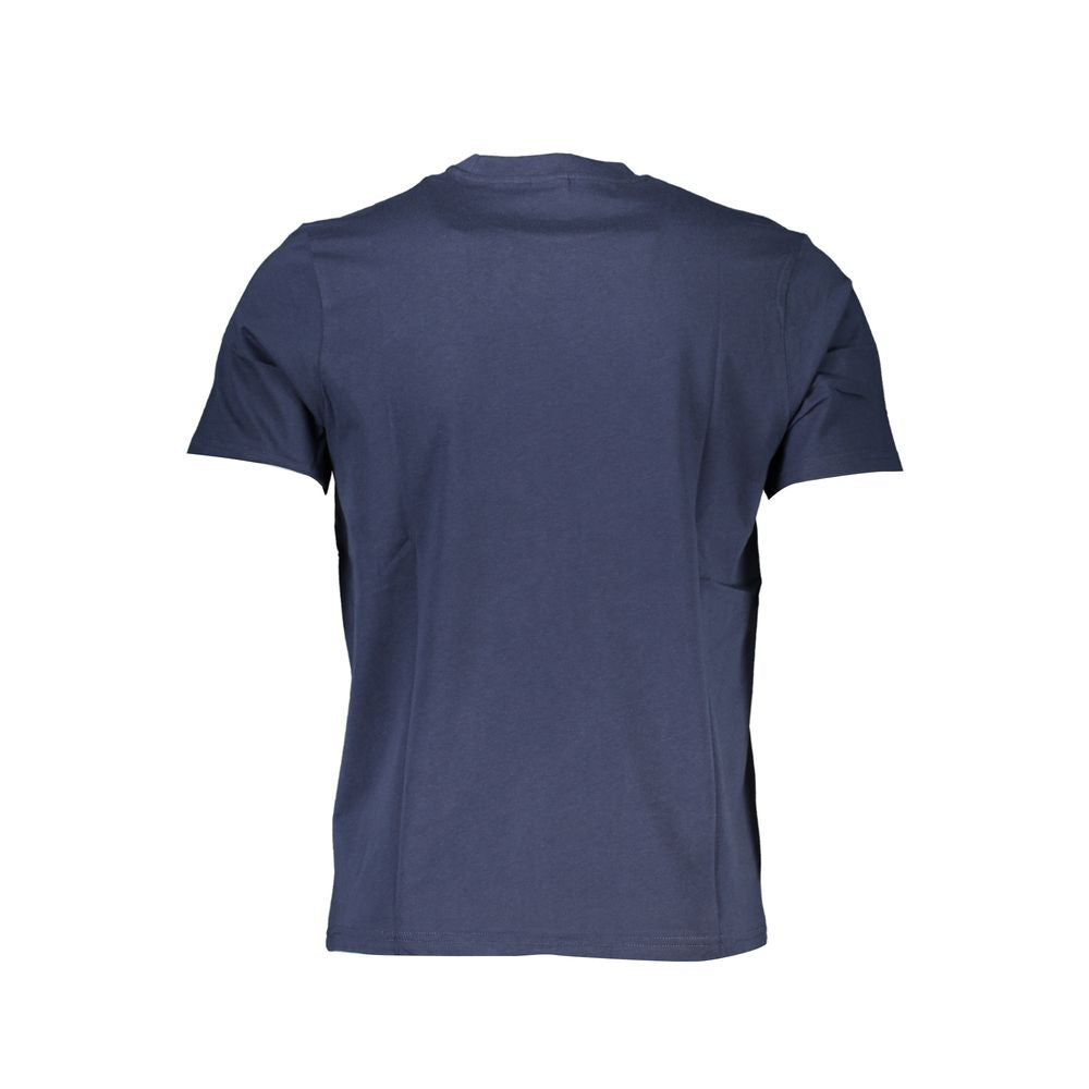 Blue Cotton Men T-Shirt - ventzia