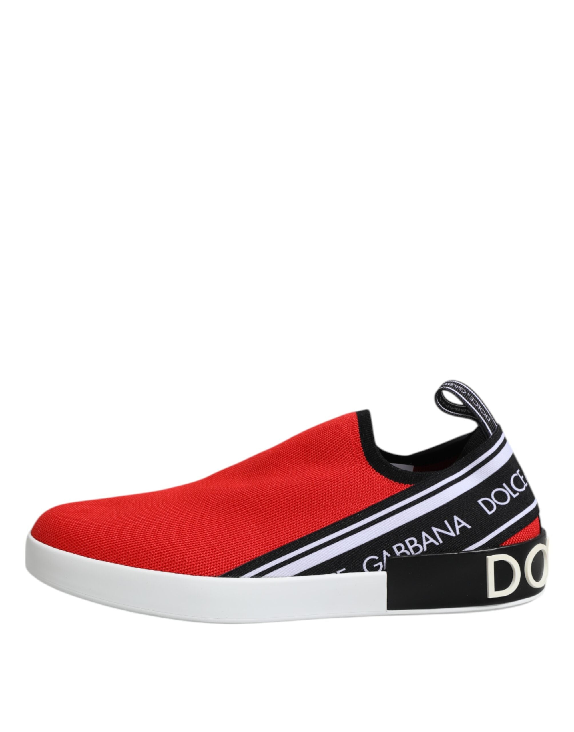 Red Logo Low Top Slip On Men Sneakers Shoes - ventzia