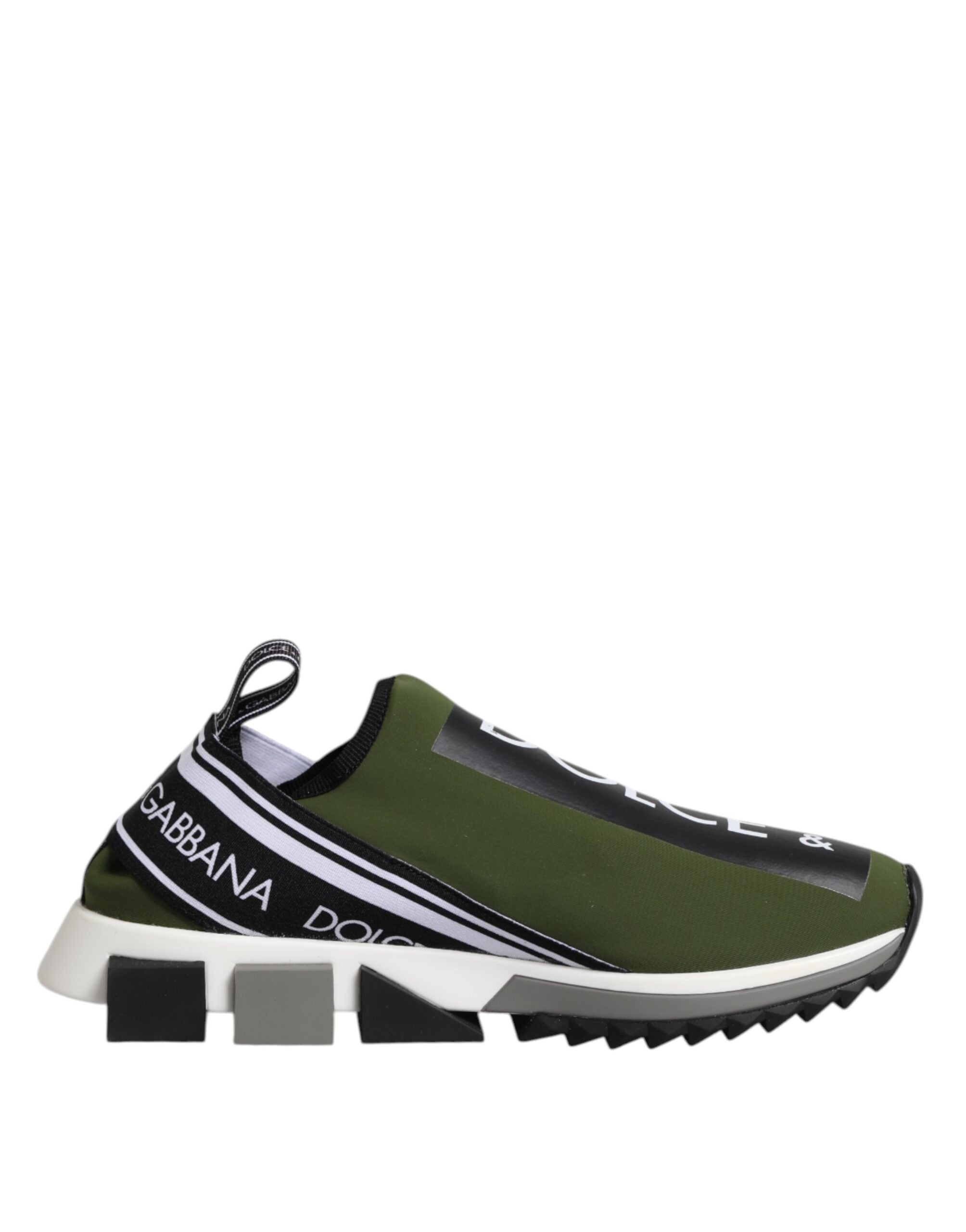 Green Black Slip On Sorrento Sneakers Shoes - ventzia