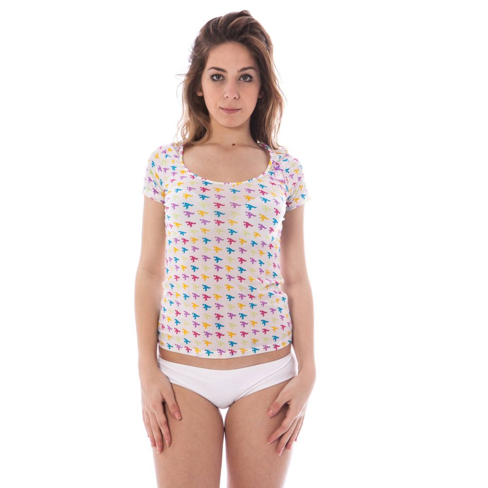 White Nylon Unisex T-Shirt - ventzia