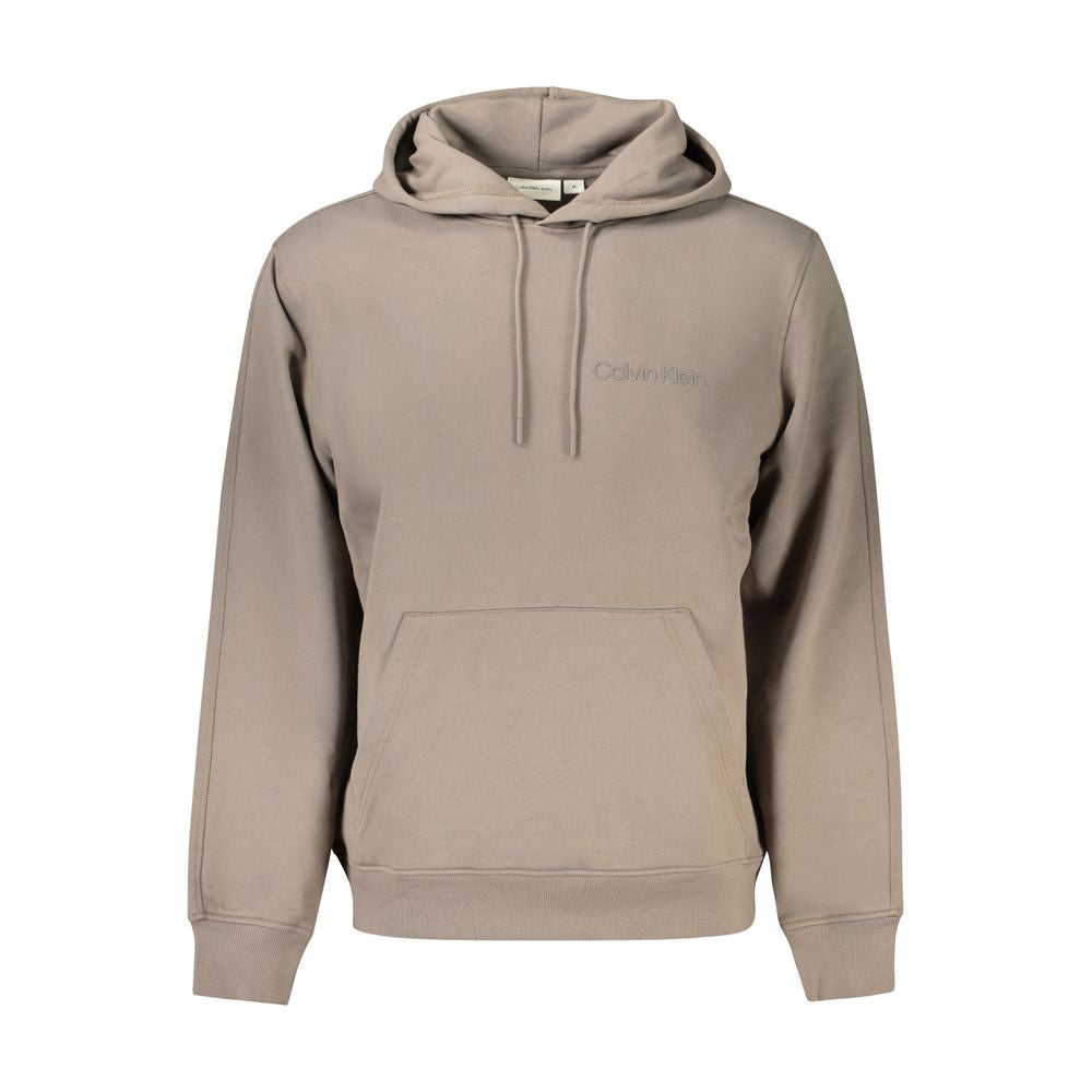 Marrone Cotton Men's Hoodie - ventzia