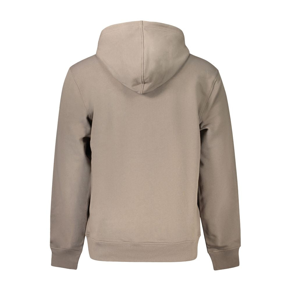 Marrone Cotton Men's Hoodie - ventzia
